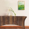 YGPARK 6FT Spandex Tablecloth for Rectangular Tables, Brown Wooden Texture