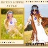 7Pcs Hippie Costume Accessories for Women, 60s 70s Dressing Accessories
