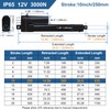 JQDML 12V Heavy Duty Linear Actuator - 10 Inch Stroke,