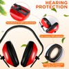 Maitys 6 Pcs Soundproof Earmuffs Hearing Protection Headphones Adjustable Padded