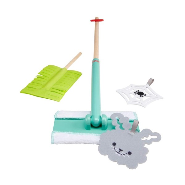 Fisher-Price Clean-up and Dust Set 5-Piece Pretend Play Set for Preschoolers