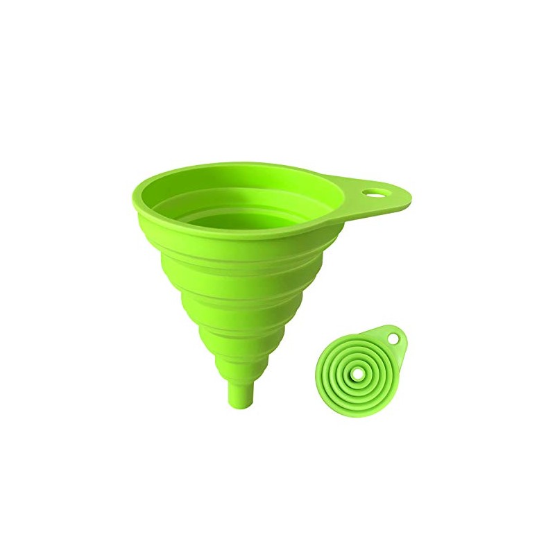 Embudos para uso en cocina, embudo de cocina plegable de