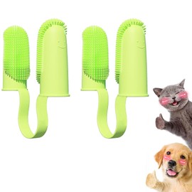 犬 歯ブラシ 2個セット 猫 歯ブラシ ペット 指サック 指歯ブラシ 歯磨き シリカゲル製 クリーニング 口腔 口臭 歯石 歯周病 予防 猫 犬用 小型犬 中型犬 大型犬 ペット用品