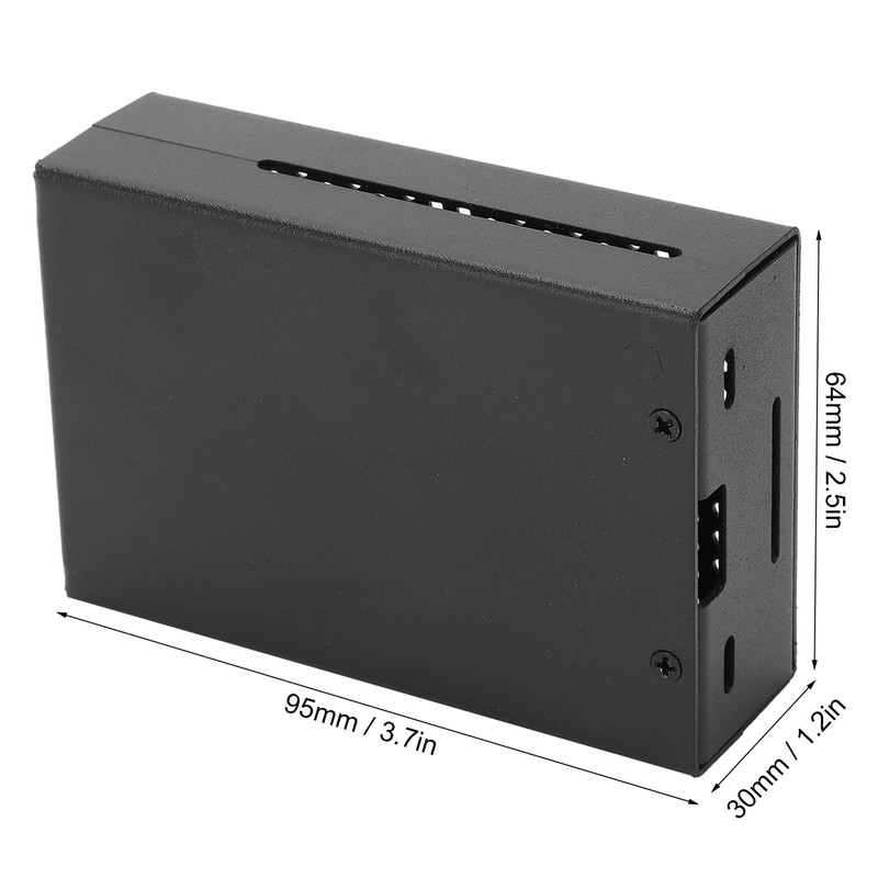 For Raspberry Pi 4B Aluminum Alloy Case MultiHoles Protective Cooling