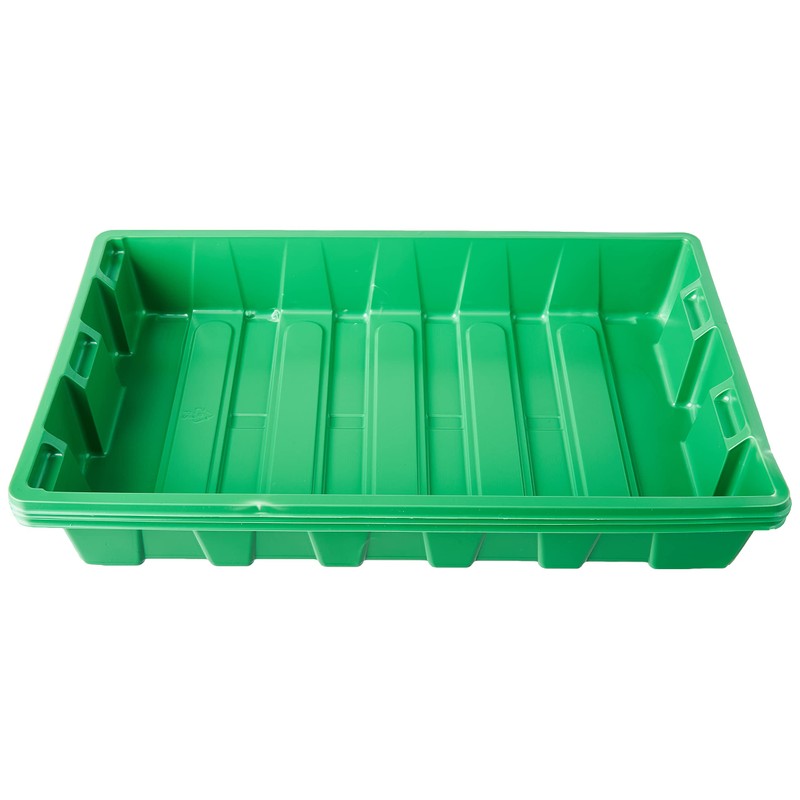 Flower 55046 -Large Greenhouse with 3 pieces, Transparent / Green,