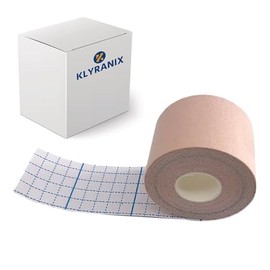 Klyranix Moleskin for Blisters, 2in x 16ft Adhesive Blister Bandages for Feet, Heels & Toes, Mole Skin for Blister Prevention & Foot Protection, Water Resistant Medical Padding Tape, Single Roll