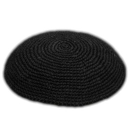 Black All Size Hand Made Yarmulke Jewish Kippah Kipa Judaica Yamaka Kippa Yamakah Yarmulka Hat Men Or Kids (19CM 7.4INCH)