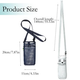 GXGM Pack of 2 festival cup holders, water bottle holder, bottle holder for hanging, bottle holder bag, bottle holder, black