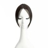 10" Clip in Bangs Hand-tied Base, 360° Clip In Hair