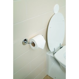 Croydex Chrome Duo Fix Glue or Screw Fix Slim Design Toilet Roll Holder