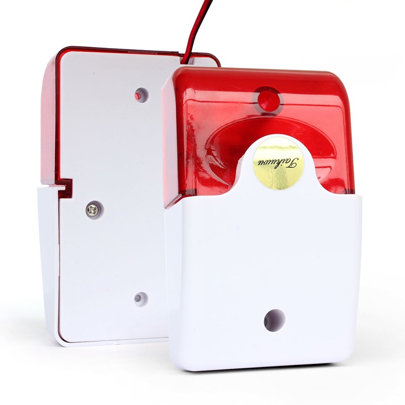Taikuwu 105 dB Wired Flashing Strobe Siren Sound Alarm Home