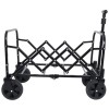 Unbranded Expandable Dual-Layer Utility Wagon Grocery Cart for Camping, Shopping