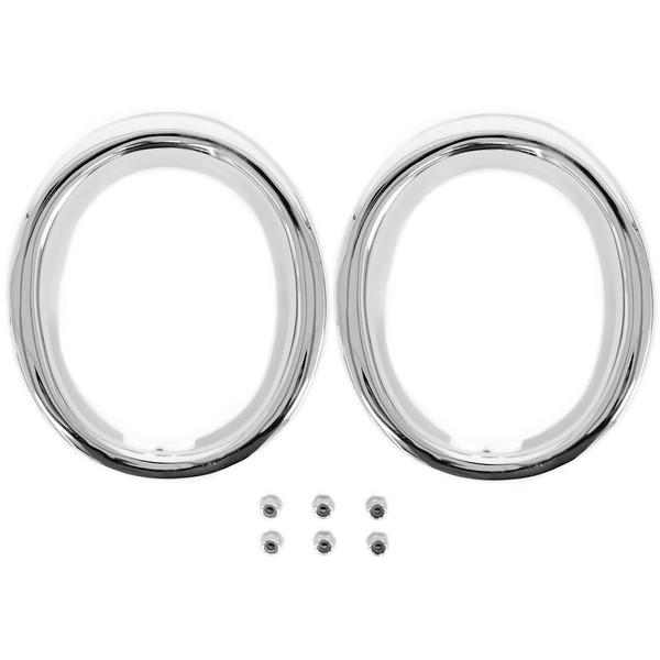 Exhaust Ring Chrome GT Pair For 1965-1966 Ford Mustang