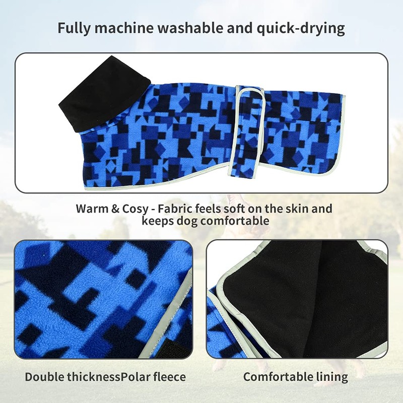 Winter Fleece Jumper for Whippet Greyhound Warm Fleece Lining and