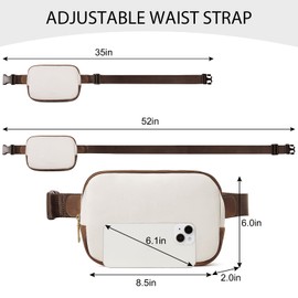 CLUCI Crossbody Bags for Women, Belt Bag for Women, Fanny Pack for Women, Sling Bag for Woman, PU Leather Waist Bag with Adjustable Straps