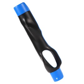 lasuroa Golf Swing Trainer, 6in Long Black & Blue Golf Grip Training Aid Portable Anti-Slip Golf Club Swing Aid Click Stick Golf Wrist Trainer for Men Correct Hand Position & Grasp Accessories