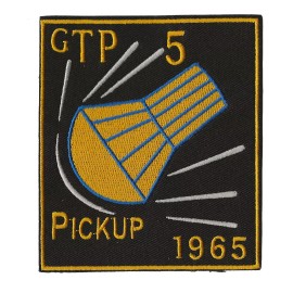NASA Gemini 5 pick up space program US Navy ship recovery force patch