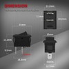 DaierTek Mini ON and Off Rocker Switch 12V 20A T85