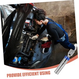 Operitacx Magnetic Swivel Spark Plug Socket Durable Disassembly Tool for Car Repair Lightweight Compact Compatible with Car Models