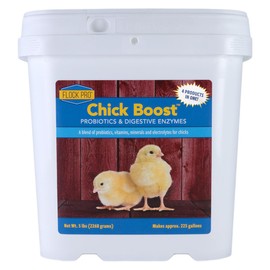 Flock PRO Chick Boost Probiotic - Probiotics, Vitamins, Minerals and Electrolytes for Chickens | Chicken Vitamins and Supplements for All Poultry - 5lb