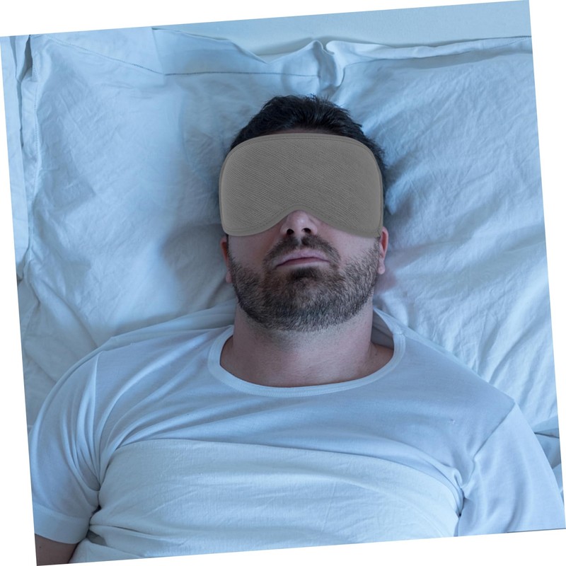 SAFIGLE Contoured Sleep Mask for Men Women Adjustable Blindfold with