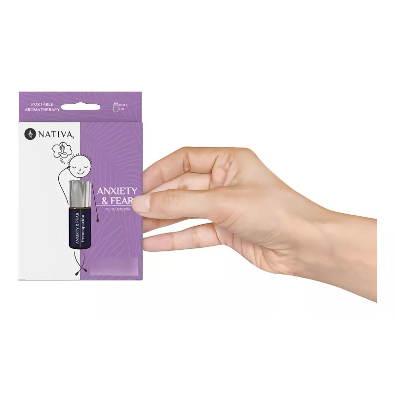 Nativa5 Roll On Aromaterapia Ansiedad Y Miedo Aceites Esenciales 3ml