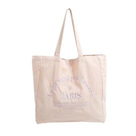 Kehpish Cotton Canvas Tote Bag Reusable Soft Grocery Cloth Bag Floral Shoulder Bag for Beach Travel Shopping