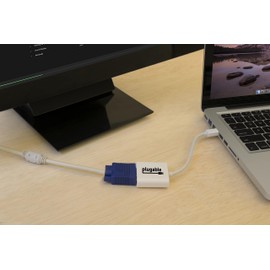 Plugable Mini DisplayPort (Thunderbolt 2) to VGA Adapter - Supports Mini-DisplayPort Equipped Mac, Windows, Linux Systems to VGA Displays up to 1920x1080, Active - Driverless