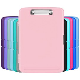 YEAHVIY Clipboard with Storage, High Capacity Clip Boards 8.5x11 with Storage, Plastic Nursing Clipboard Folder with Pen Holder, Heavy Duty Storage Clipboard with Low Profile Clip for School & Office