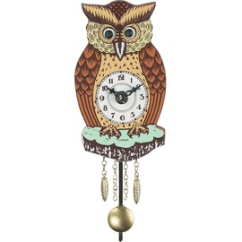 Alexander Taron 201QP Engstler Battery-Operated Clock-Mini Size-4.5" H x 2.75" W x 1.75" D, Brown