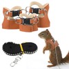 3 Pack Bearded Dragon Leash and Harness Set Adjustable Soft