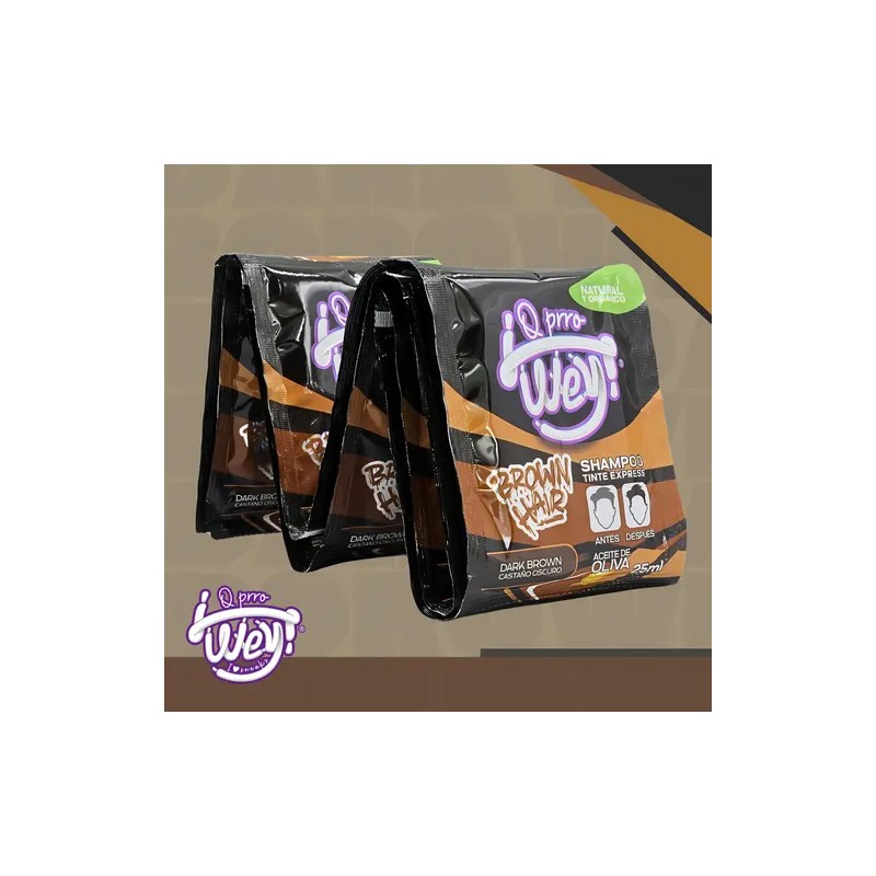 Shampoo Tinte Express Castaño Oscuro Express Hair Dye Shampoo Dark