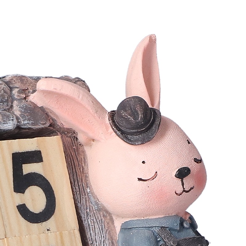 Innovative Rabbits Cabin Calendar Decorative TV Cabinet Decoration for Wedding