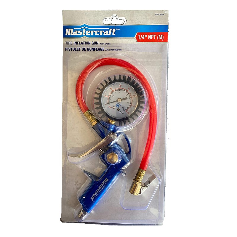 Tire Inflation Gun with Gauge