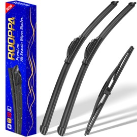 3 wipers Replacement for 2009-2015 Honda pilot, Windshield Wiper Blades Original Equipment Replacement - 22"/21"/14" (Set of 3) U/J HOOK