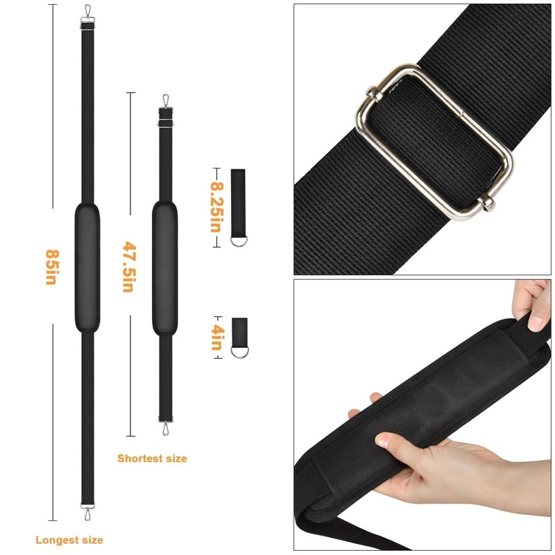 Universal Shoulder Strap for Blower Device, Padded Carry Strap with