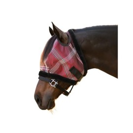 Kensington UV Fly Mask with Fleece Trim - Protective Mask with Dual Ear Opening Size: XXL Color: 165 - Merlot