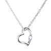 Sears 1491-tdt-01-p3 Women's Natural Diamond Heart Necklace, Teddy Bear, Plush