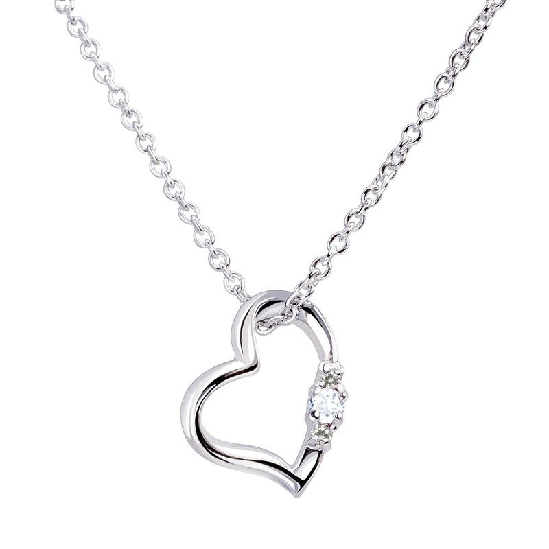Sears 1491-tdt-01-p3 Women's Natural Diamond Heart Necklace, Teddy Bear, Plush