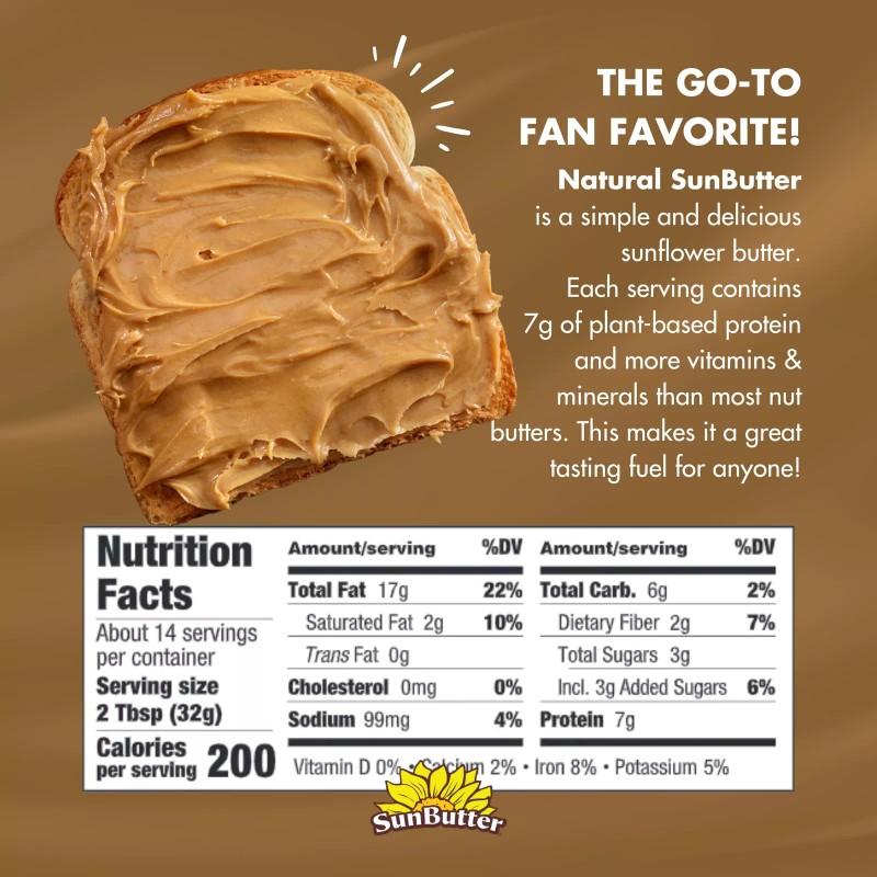 SunButter Sunflower Butter 267 Fl Oz Pack of 6 Allergen