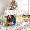 Tablecloth Washable Christmas Oilcloth Tablecloth Round 140 cm Cut Edge
