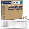 24x6 Inch (Duct Opening) Aluminum 3-Way Air Flow Vent –