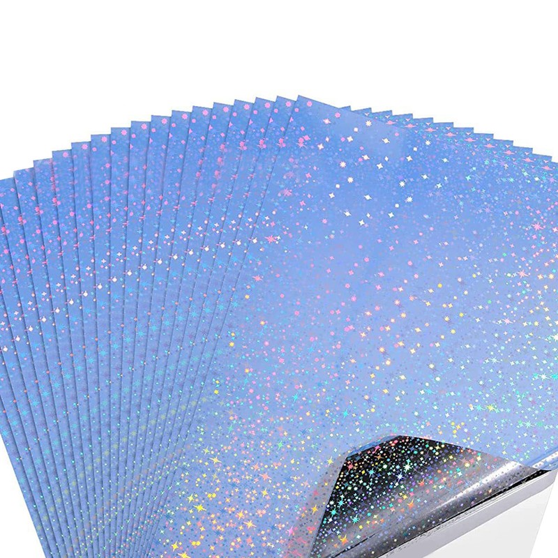 20 Sheets Printable Sticker Paper Waterproof Drying Quickly Holographic Sticker
