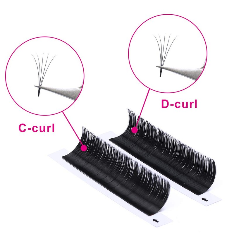 Eyelash Extensions Mega Volume Lashes C Curl Self Fanning Lashes