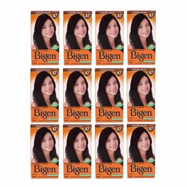 BIGEN Pack de 12 tintes marca bigen polvo tono,"bp castano obscuro 47
