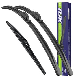 AJK 22" 21" 11" Wiper Blades, Premium All Season 3 Pack Windshield Wipers Front and Back Replacement for Jeep Grand Cherokee 2014 2015 2016 2017 2018 2019 2020 2021