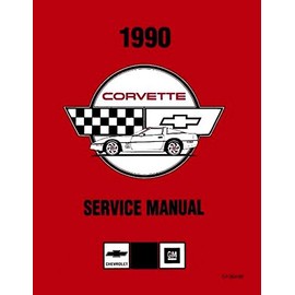 FULLY ILLUSTRATED 1990 CORVETTE FACTORY REPAIR SHOP & SERVICE MANUAL IN A MASSIVE 2 VOLUME SET - INCLUDES; 1990 Hatchback, '90 Convertible