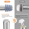 Rolling Pin Dough Roller Stainless Steel with 4 Silicone Guide