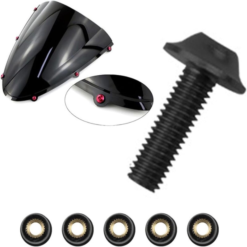Screen Bolts Wellnut M5 Set of 10 5mm Bolts with