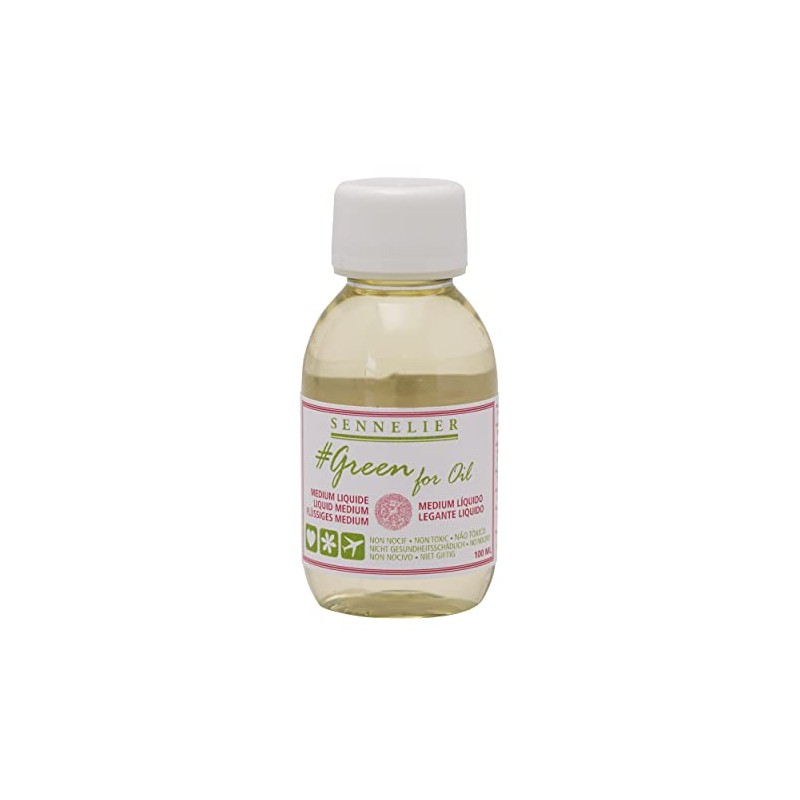 SENNELIER Green for Oil Solvent-Free Universal Medium, 100ml (10-135205-100)